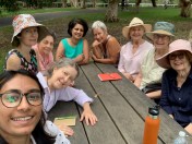 Group photo in park.